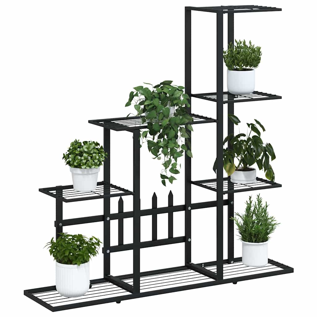 Suporte de vasos 94,5x25x88 cm metal preto