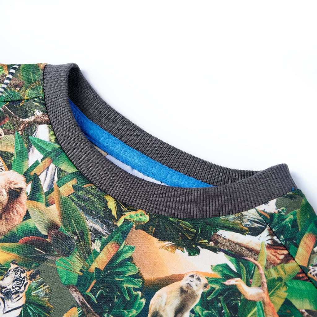 Sweatshirt para criança azul-petróleo 104
