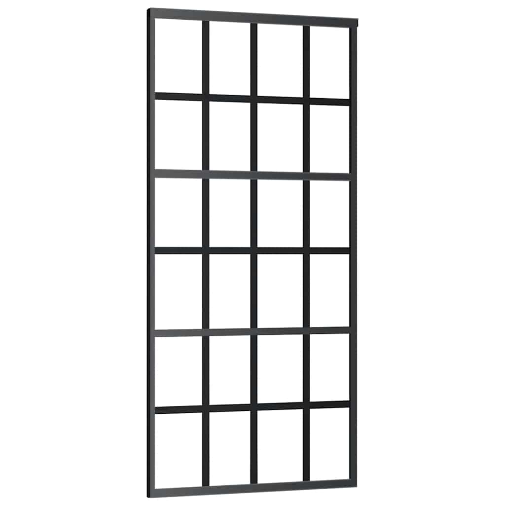 Porta deslizante c/ conj. ferragens 90x205cm vidro esg/alumínio