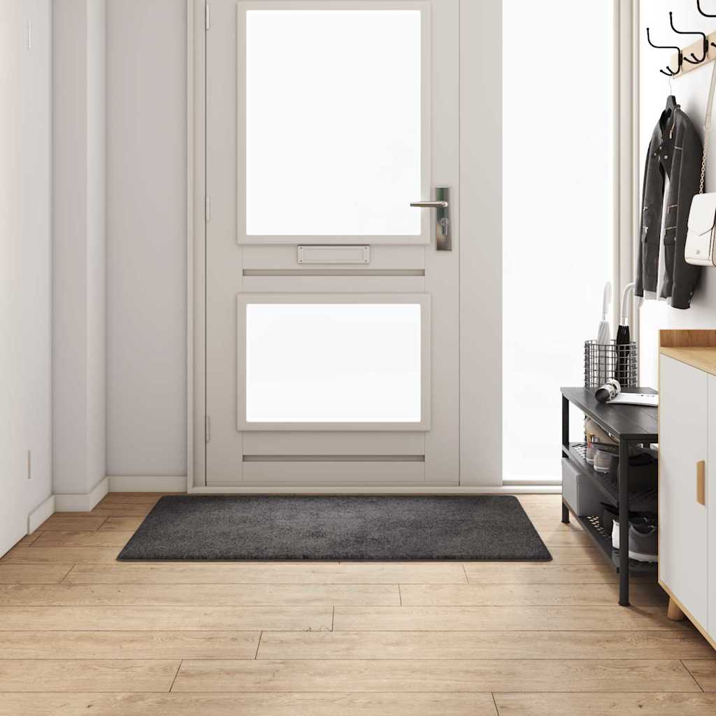 Runner de carpete cinzeto 80 x 150 cm 100% polipropileno tuft