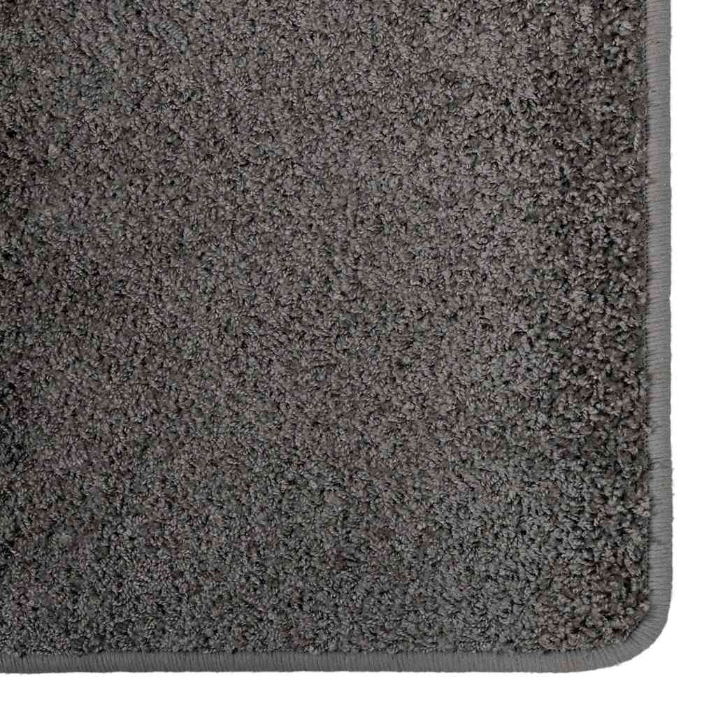 Runner de carpete cinzeto 80 x 150 cm 100% polipropileno tuft