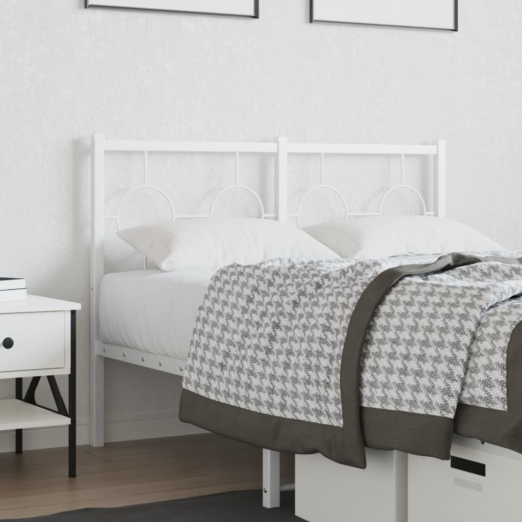 Cabeceira de substituição 120 cm metal branco