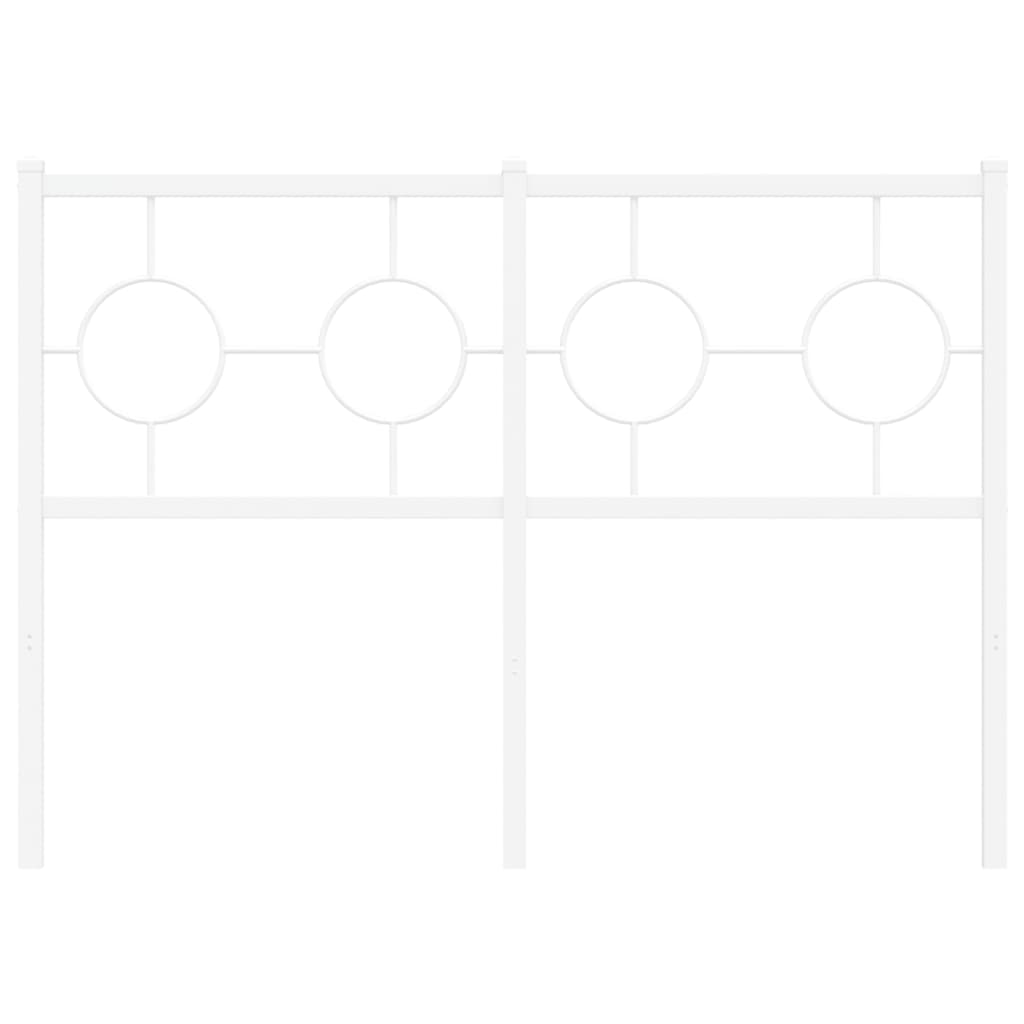 Cabeceira de substituição 120 cm metal branco