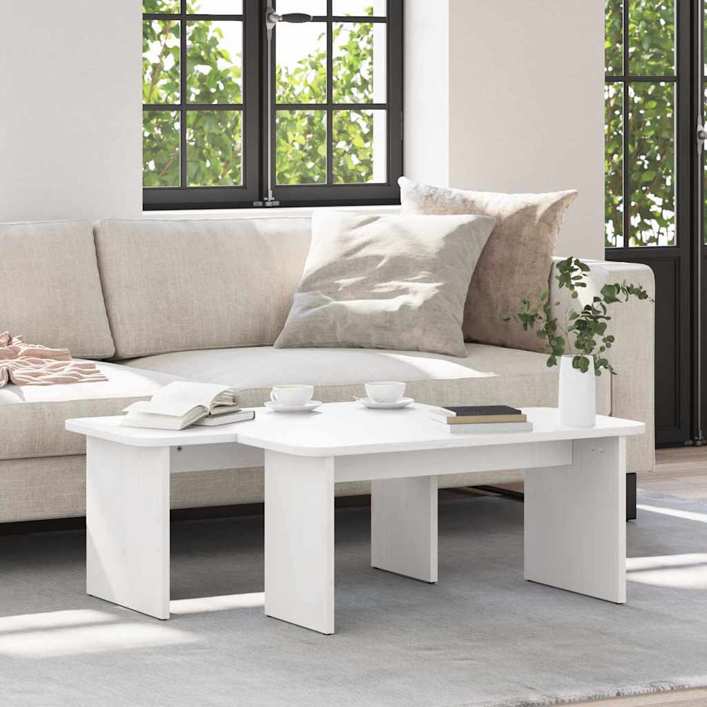 Mesa de centro 2 unid. branco 100 x 69 x 35,5 cm
