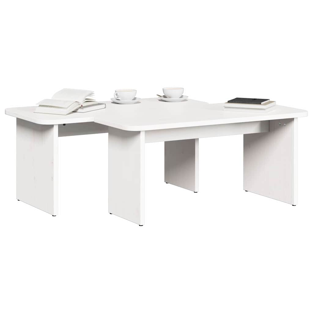 Mesa de centro 2 unid. branco 100 x 69 x 35,5 cm
