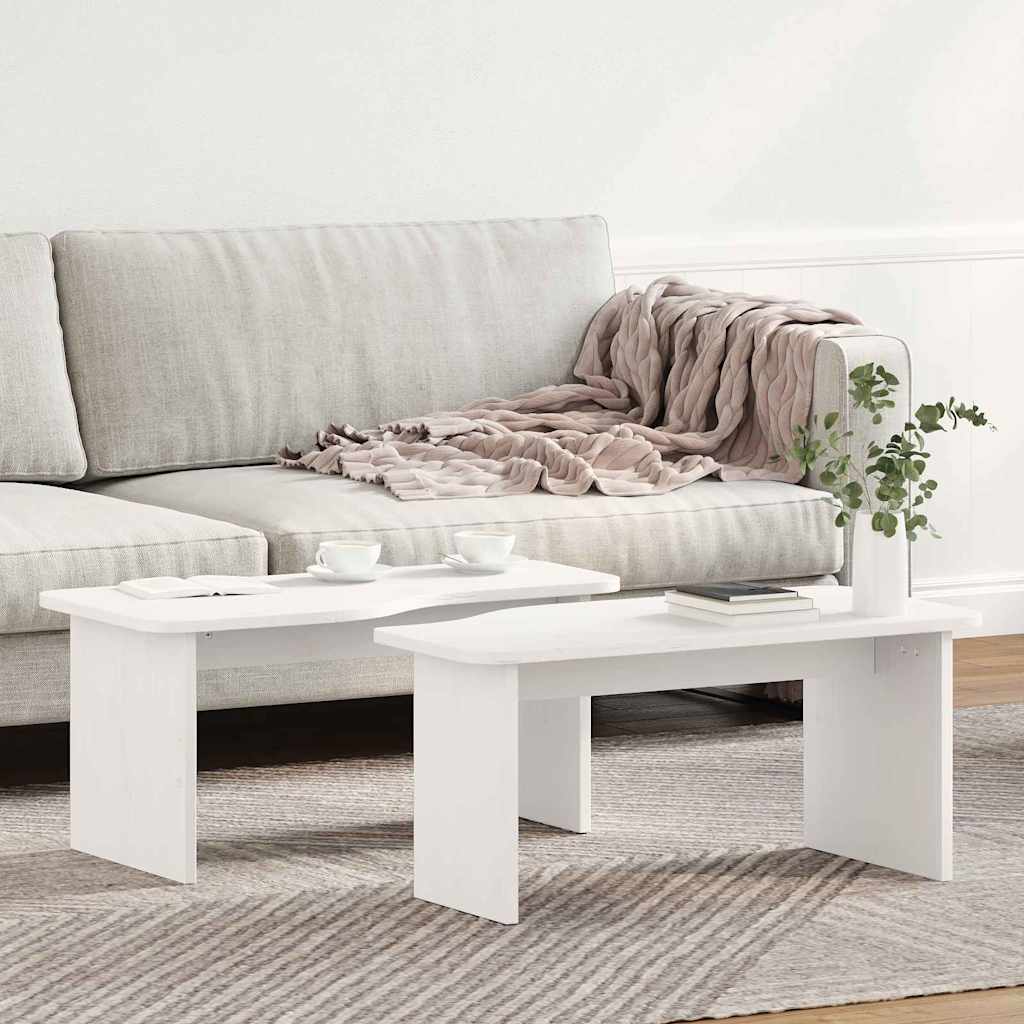 Mesa de centro 2 unid. branco 100 x 69 x 35,5 cm
