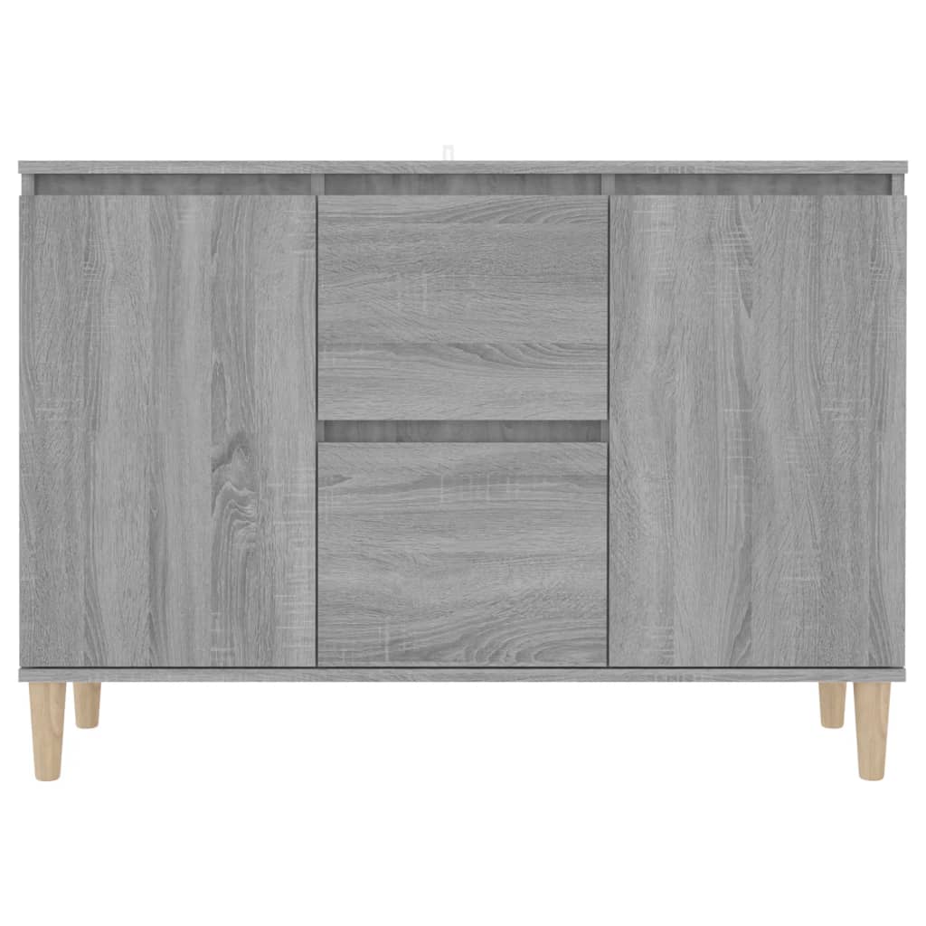 Aparador 101x35x70 cm derivados de madeira cinzento sonoma