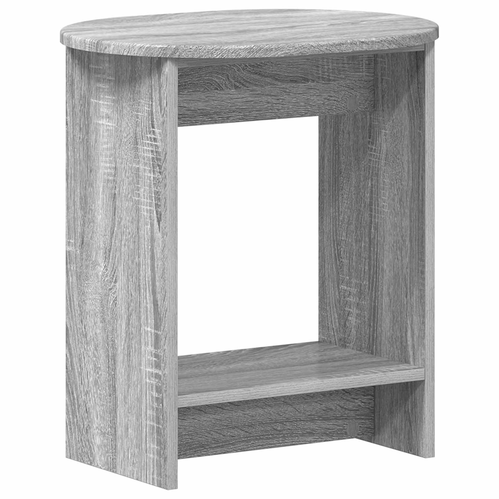 Mesa lateral sonoma cinzento 50 x 39,5 x 55 cm