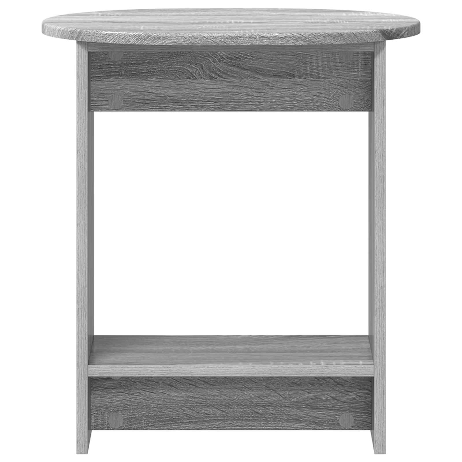 Mesa lateral sonoma cinzento 50 x 39,5 x 55 cm