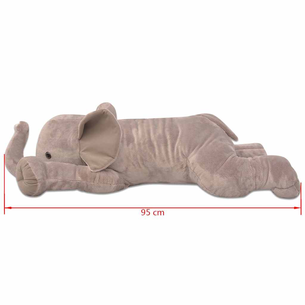 Elefante de brincar em pelúcia xxl 95 cm