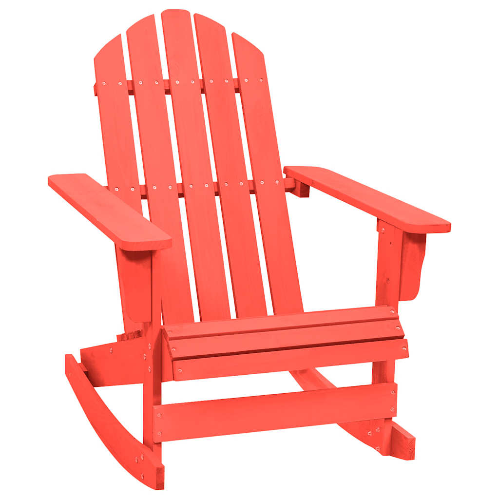 Cadeira de jardim adirondack de baloiço abeto maciço vermelho