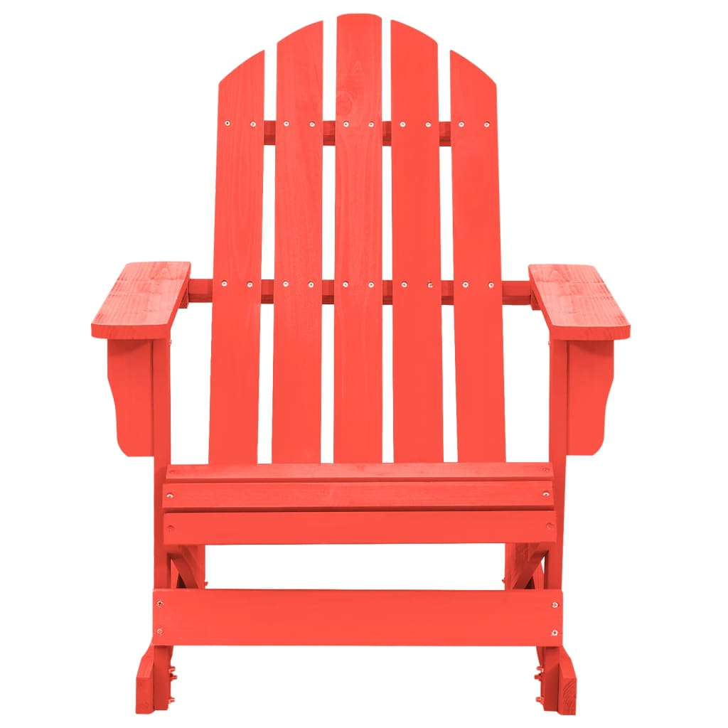 Cadeira de jardim adirondack de baloiço abeto maciço vermelho