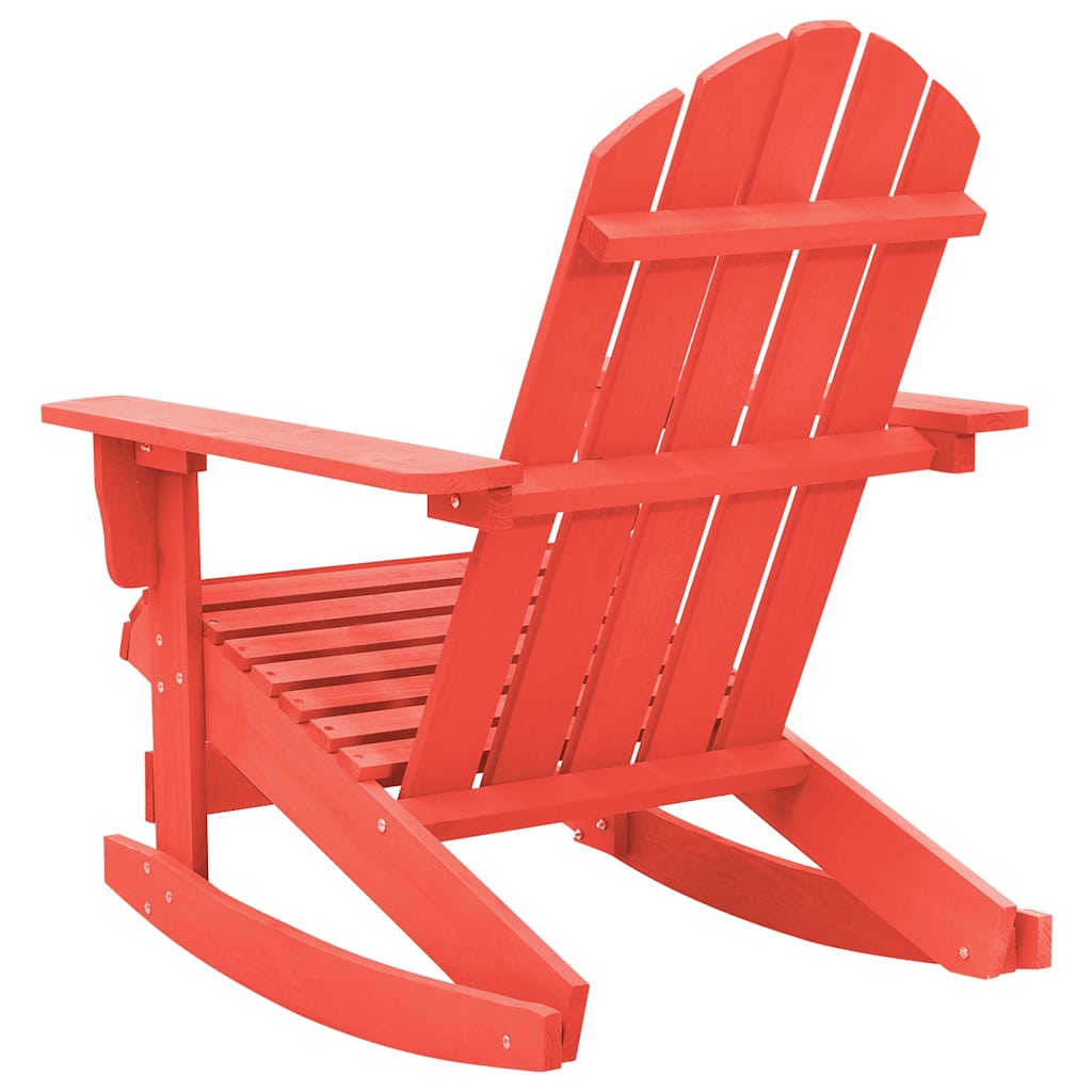 Cadeira de jardim adirondack de baloiço abeto maciço vermelho