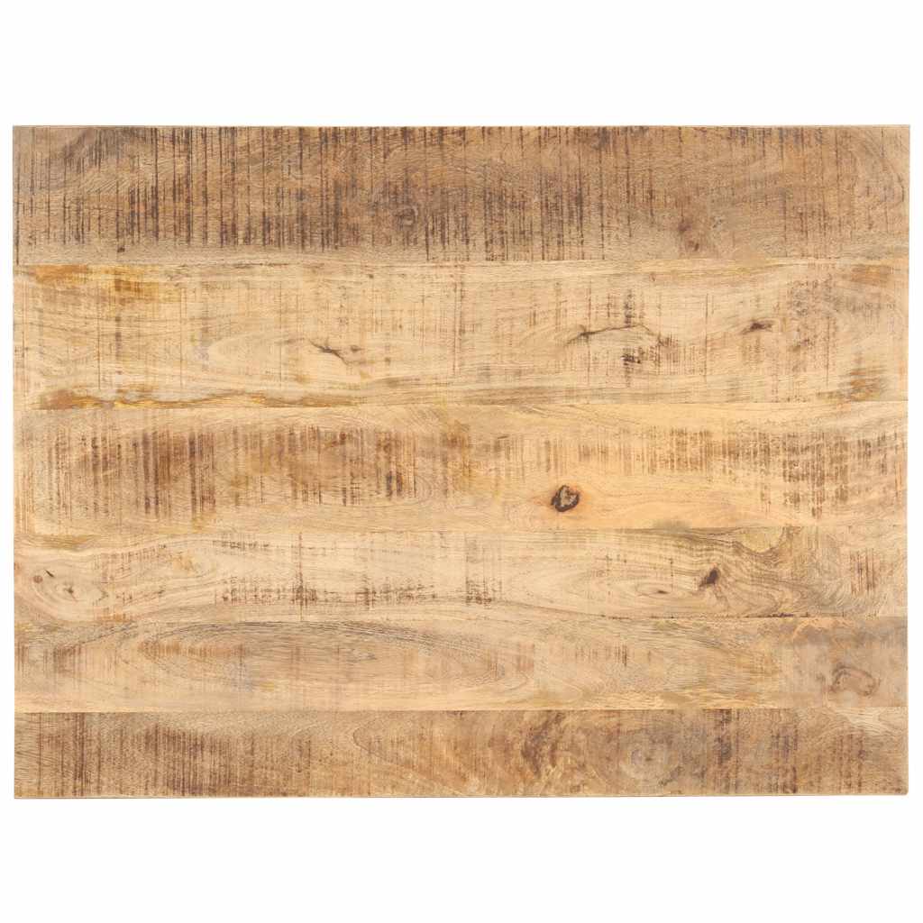 Tampo de mesa madeira de mangueira maciça 25-27 mm 90x70 cm