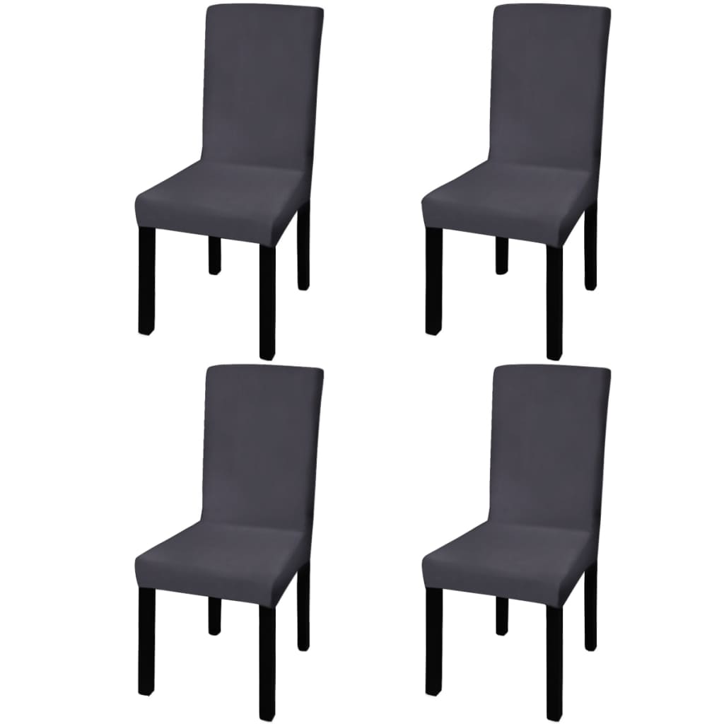 Capa extensível para cadeiras 4 pcs antracite