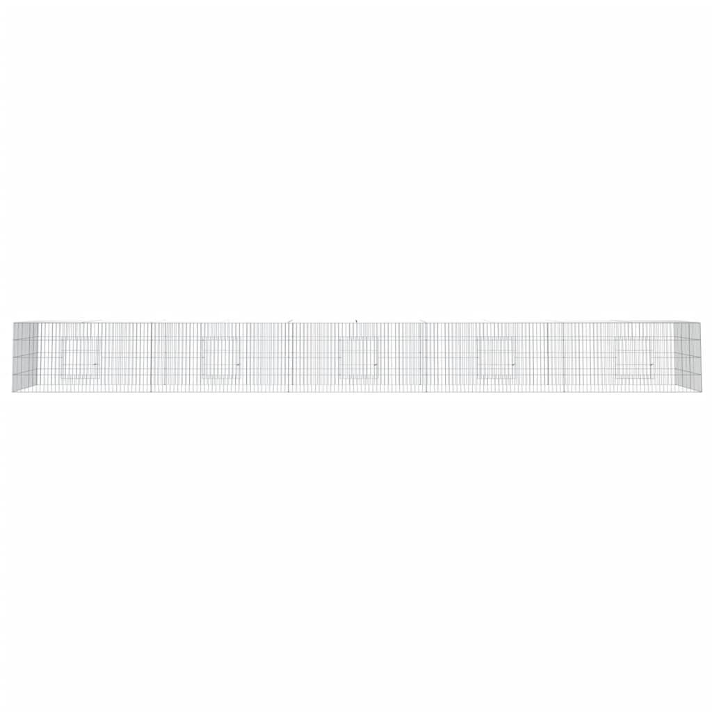 Coelheira de 5 painéis 541x109x54 cm ferro galvanizado