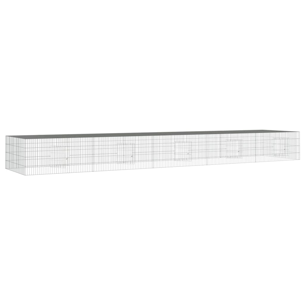 Coelheira de 5 painéis 541x109x54 cm ferro galvanizado