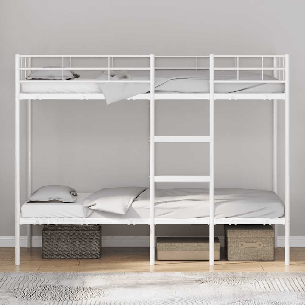 Beliche sem colchão 90x190 cm aço branco