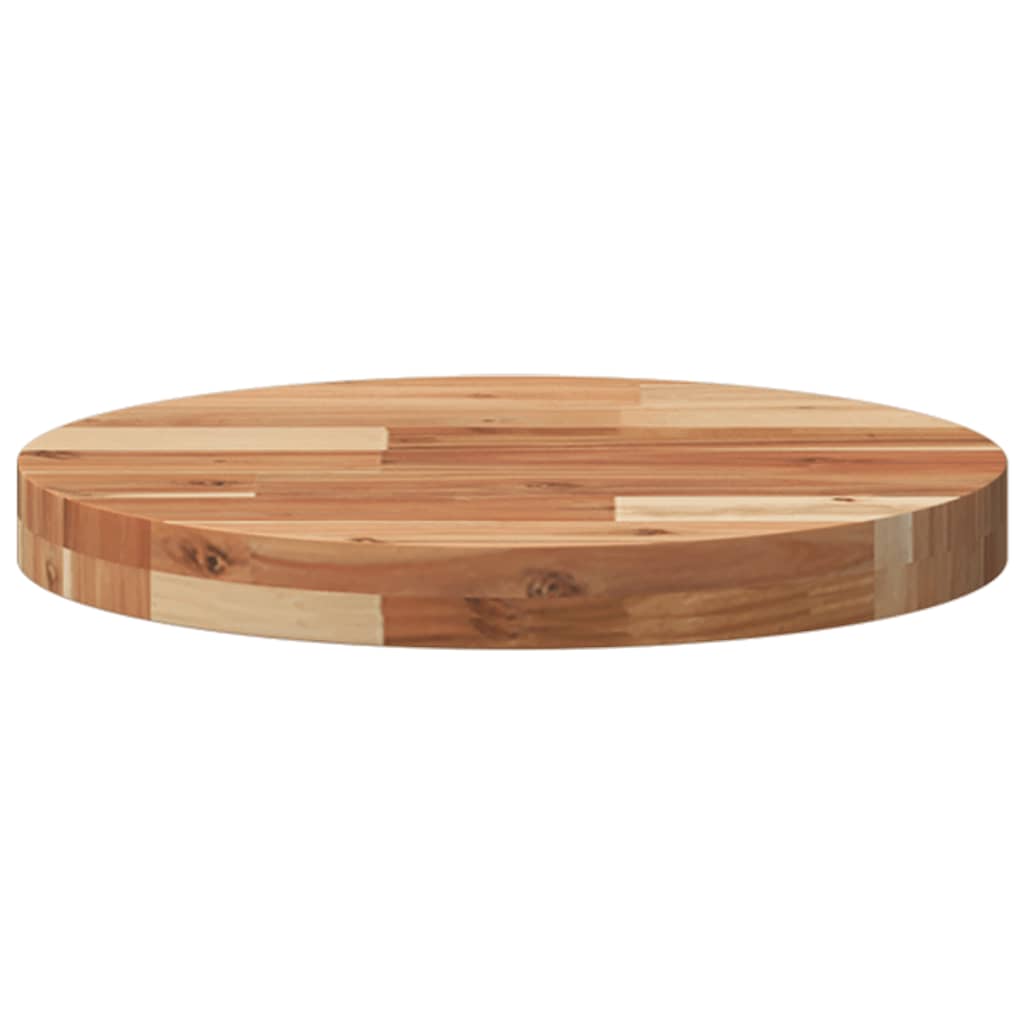 Tampo de mesa redondo ø40x4 cm madeira de acácia maciça