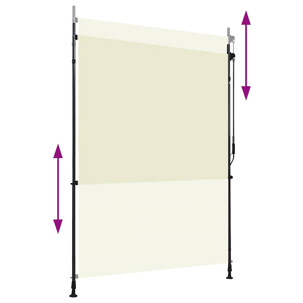 Estore de rolo para exterior 150x270 cm creme
