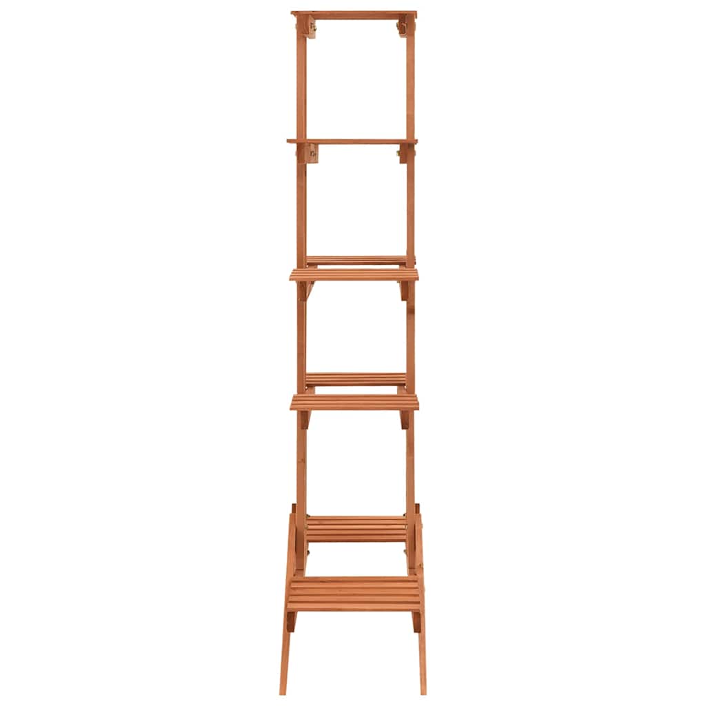 Suporte para plantas 83x25x132 cm madeira de abeto maciça