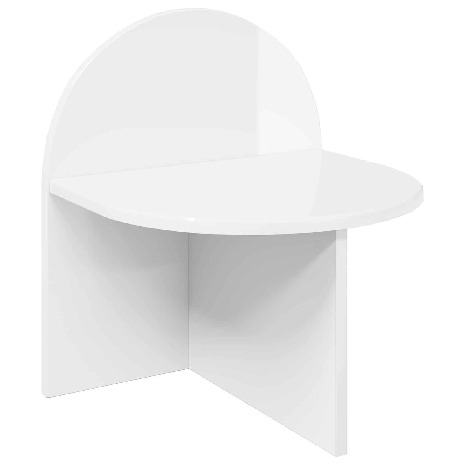 Mesa-de-cabeceira branco brilhante 40 x 35,5 x 45,5 cm