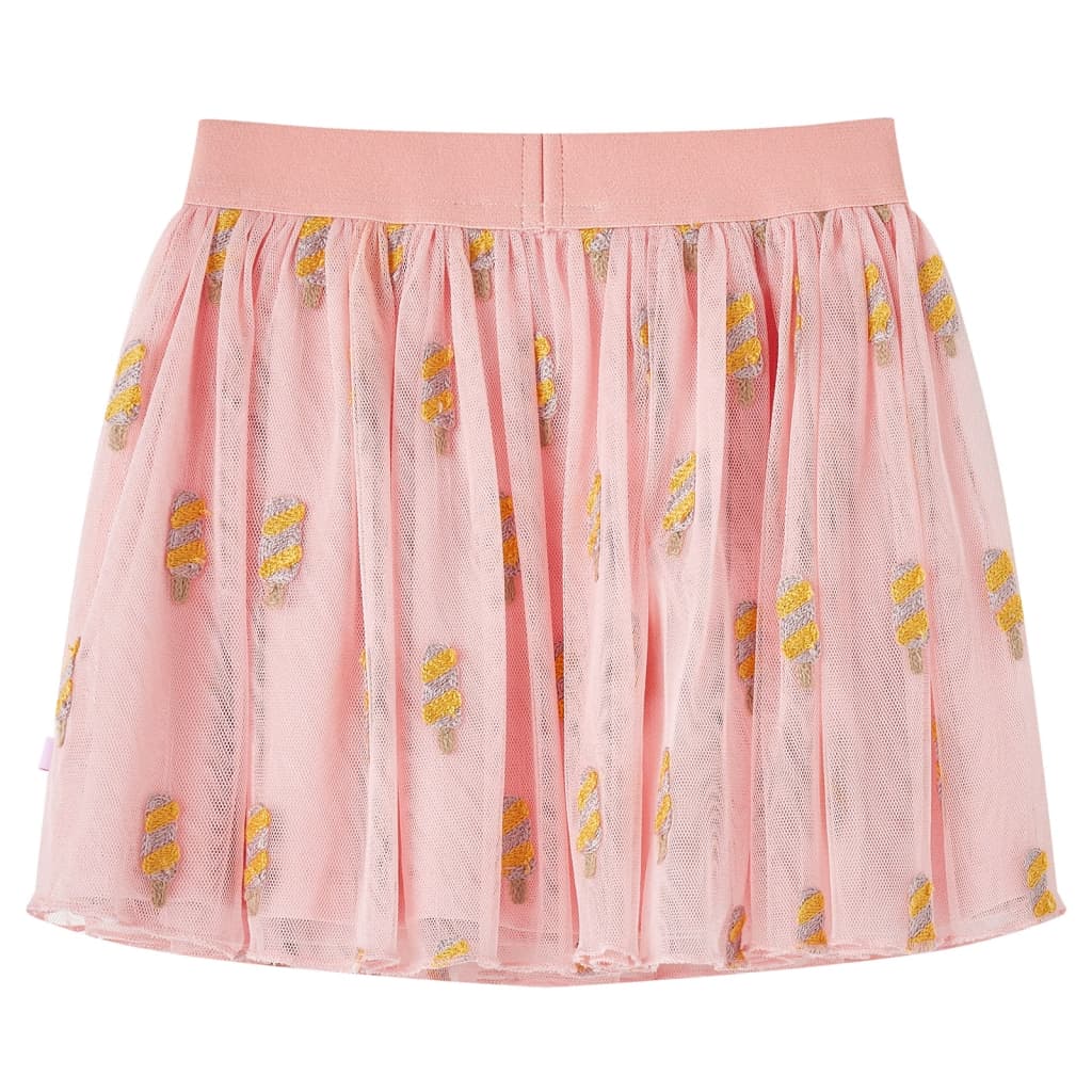 Saia de tule para criança rosa-claro 140