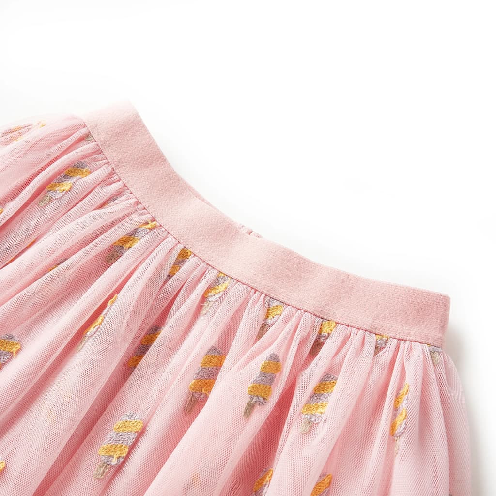 Saia de tule para criança rosa-claro 140