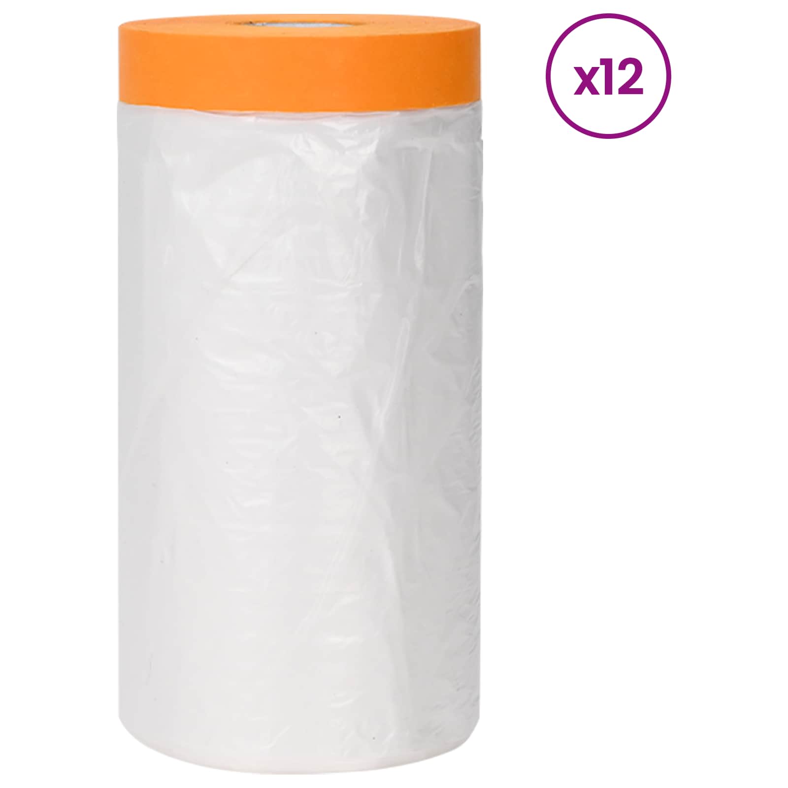 Folha de poeira com fita adesiva 12 unid. transparente HDPE