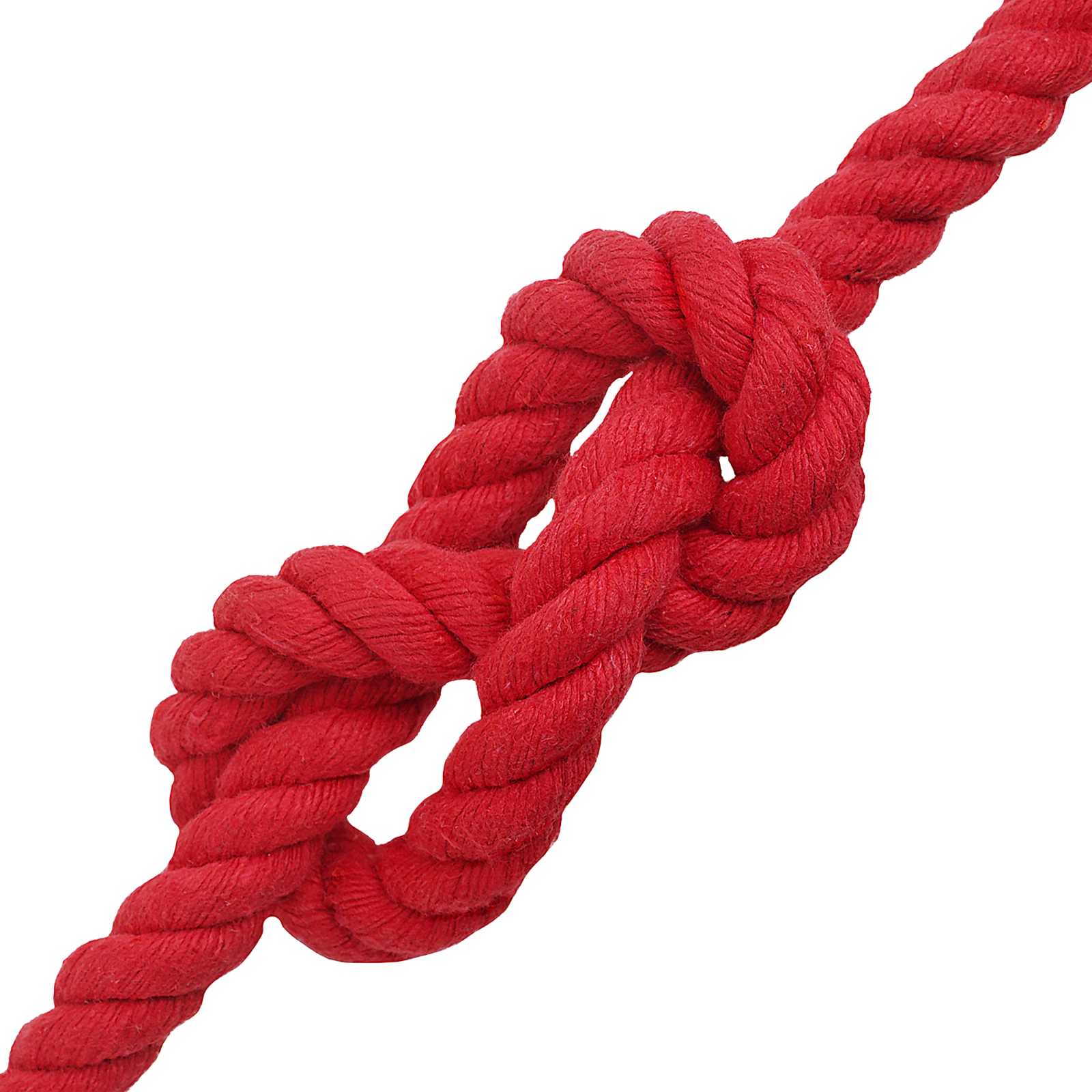 Corda de algodão 20 mm 100 m vermelho 100% algodão