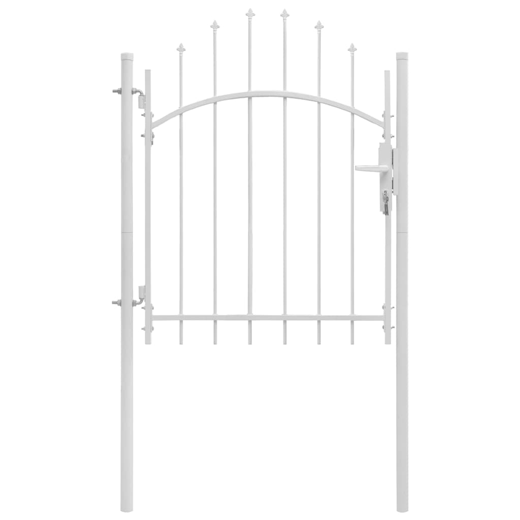 Portão de jardim woerden aço 1x1,25m branco