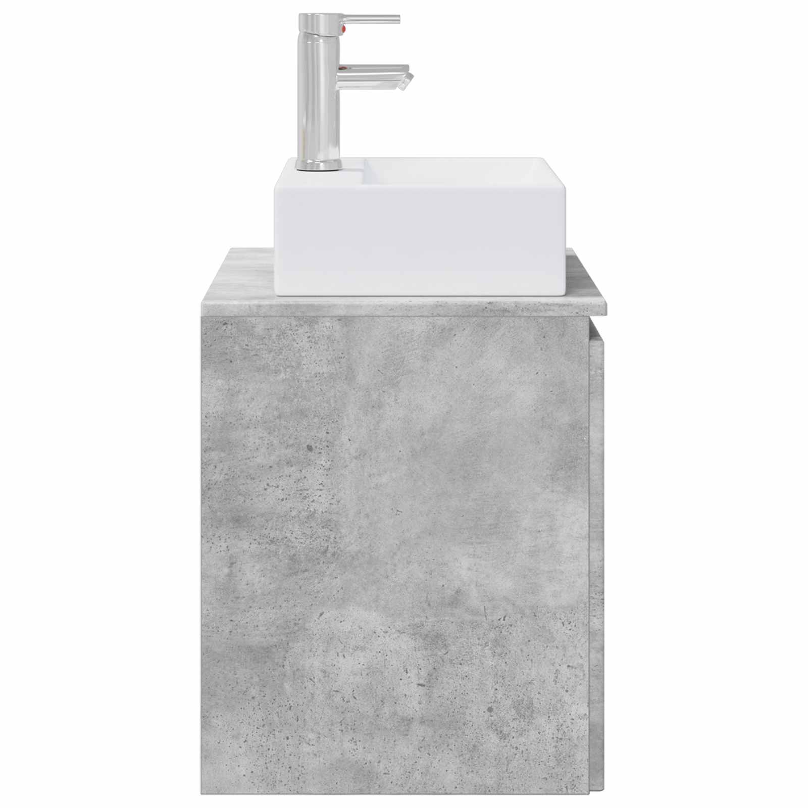 Vaidade com pia suspensa cinzento cimento 49,5 x 41 x 62,5 cm