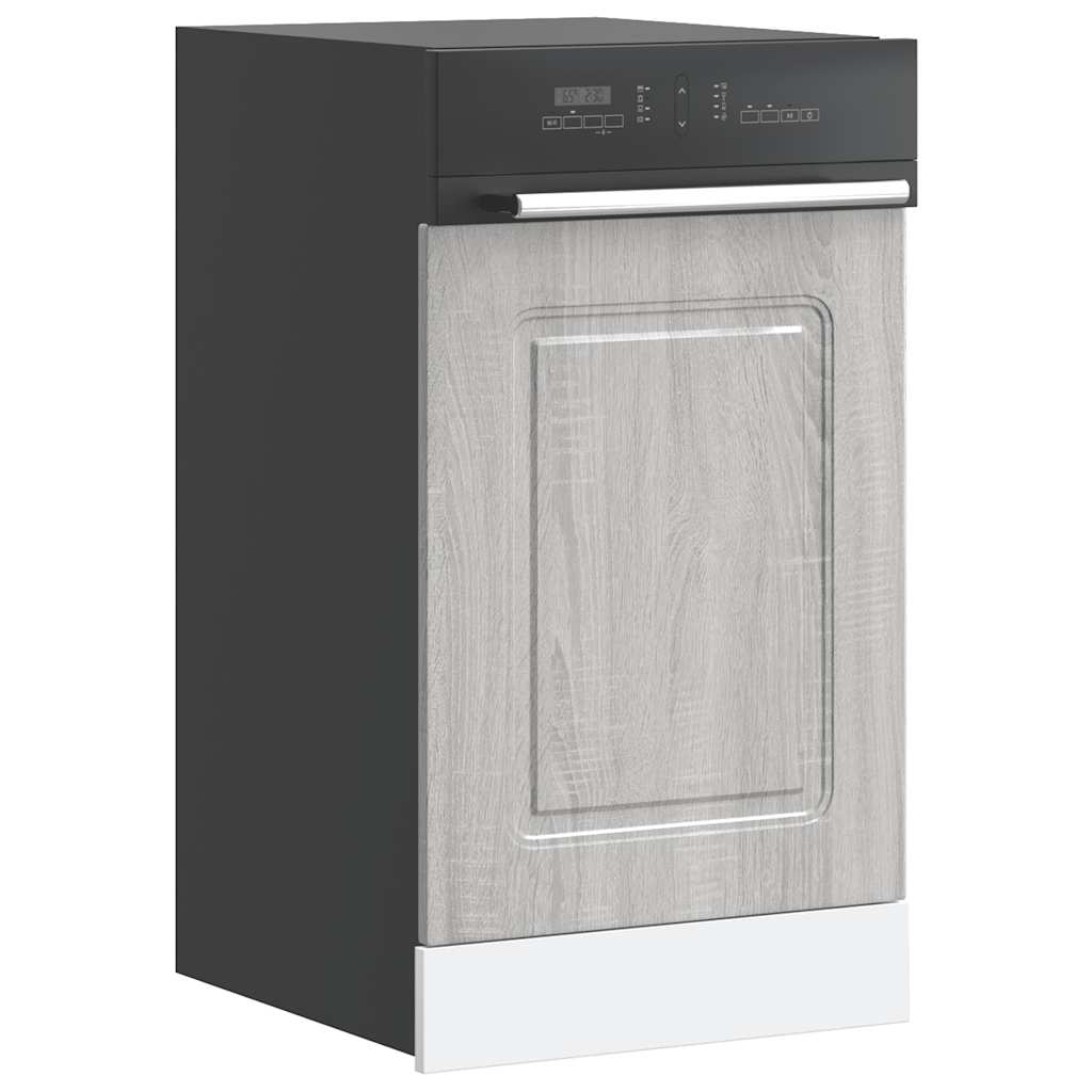 Painel máquina lavar louça kalmar 45x1,5x57 cm cinzento sonoma
