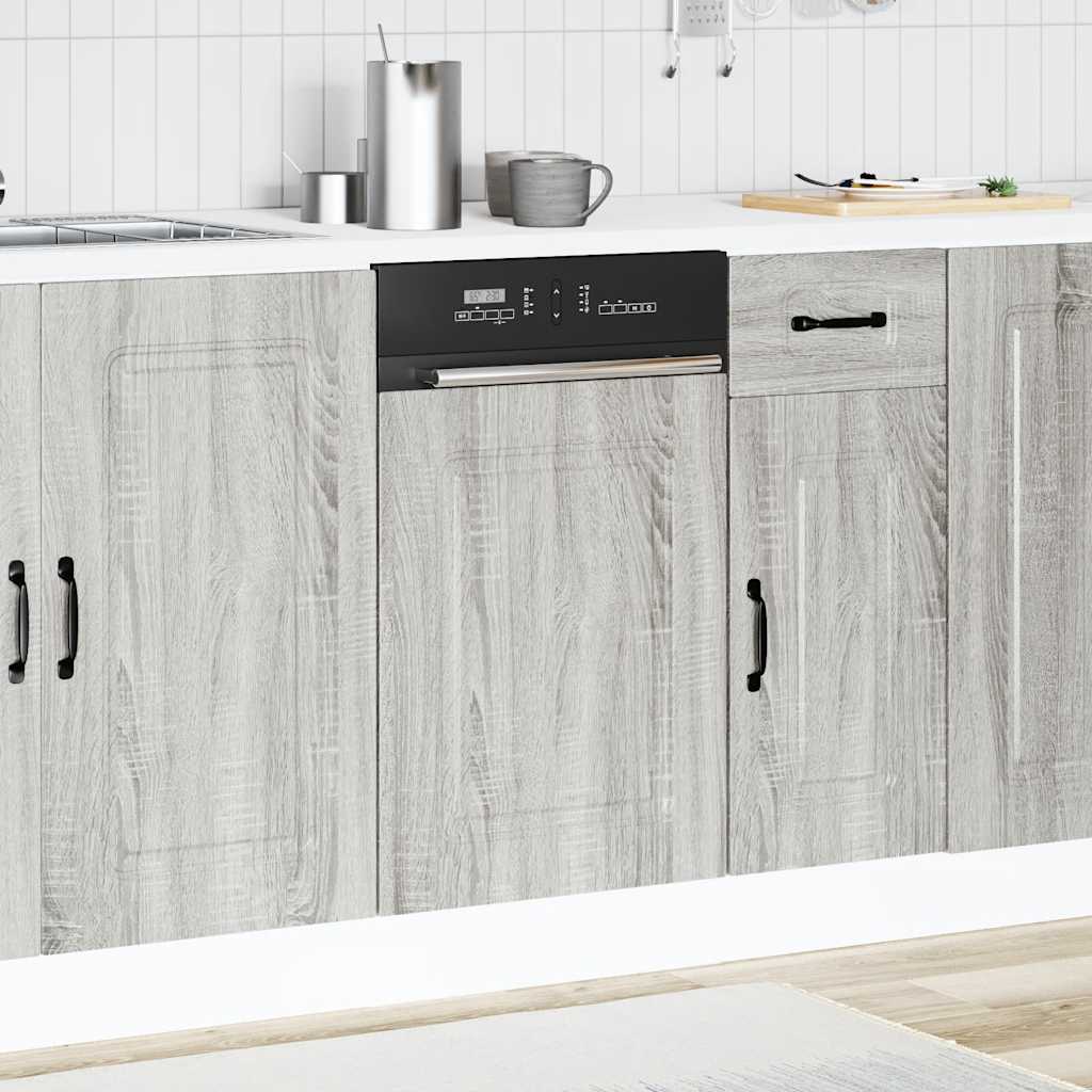 Painel máquina lavar louça kalmar 45x1,5x57 cm cinzento sonoma