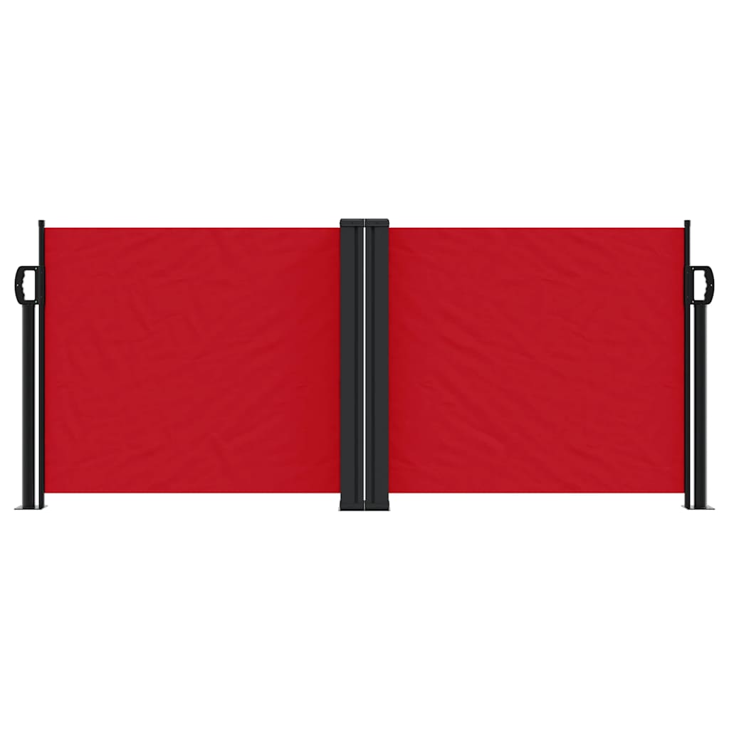 Toldo lateral retrátil 100x1000 cm vermelho