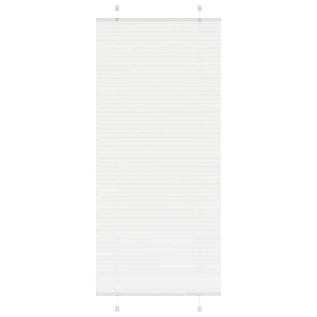 Branco plissada cega 90x200 cm largura tecido 89,4 cm poliéster