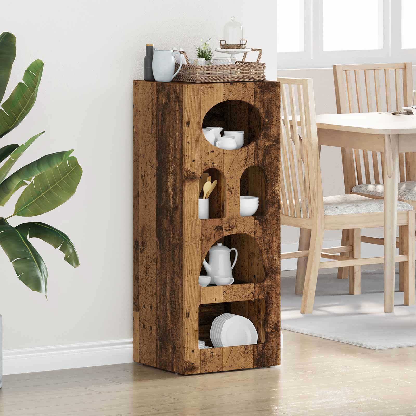 Buffet elst madeira antiga 40 x 35 x 100,5 cm