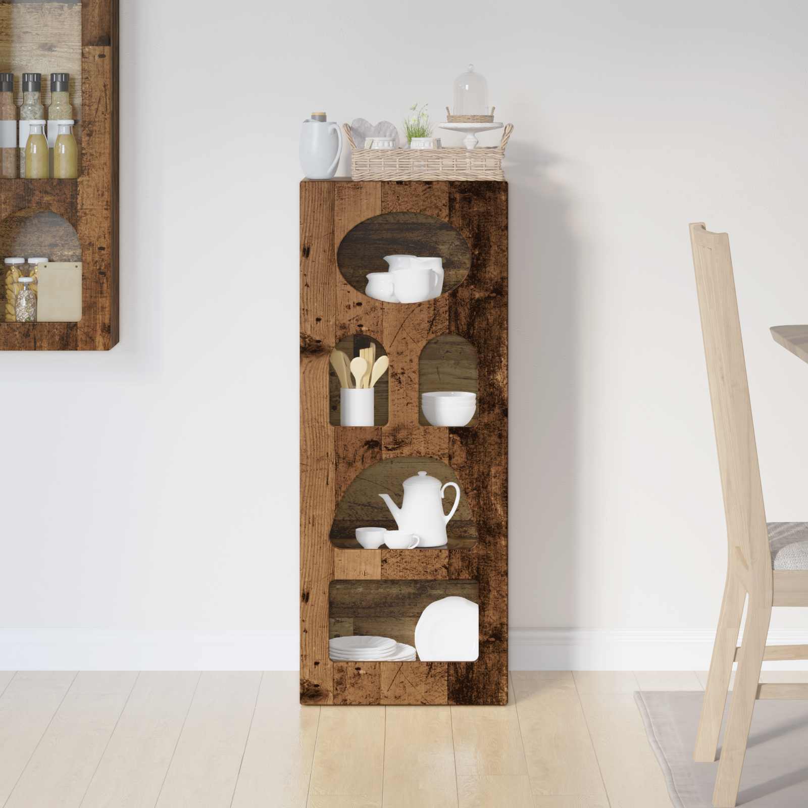 Buffet elst madeira antiga 40 x 35 x 100,5 cm
