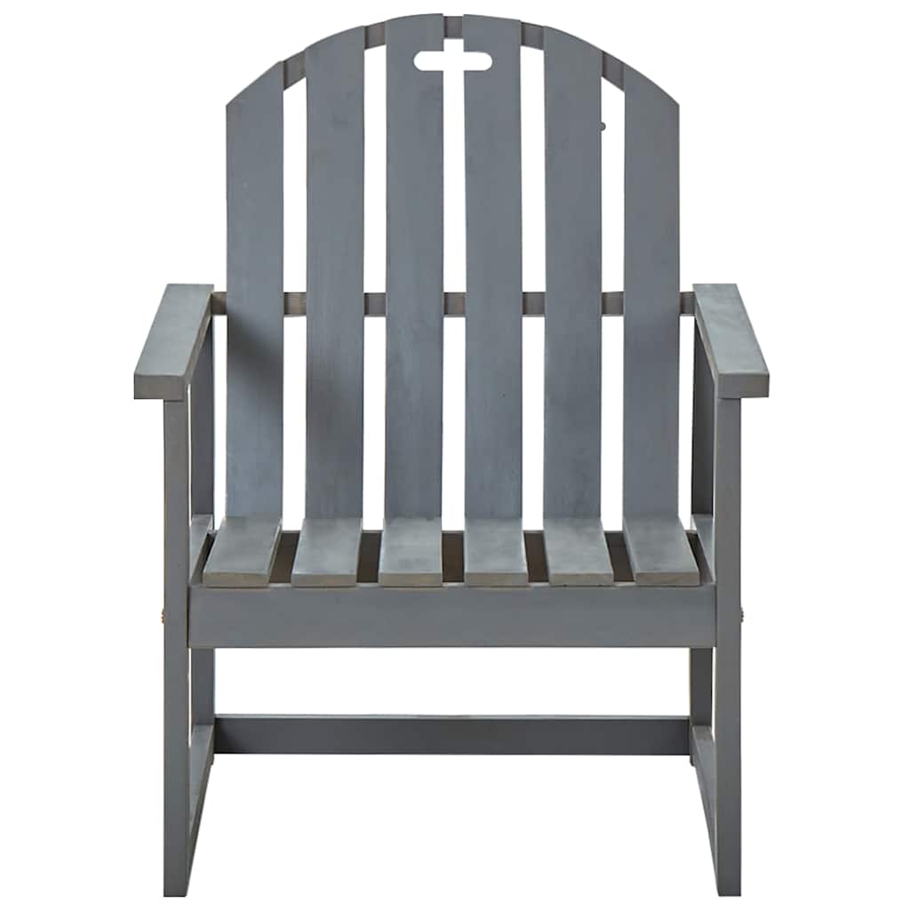 Cadeirões de jardim 2 pcs madeira de acácia maciça cinzento
