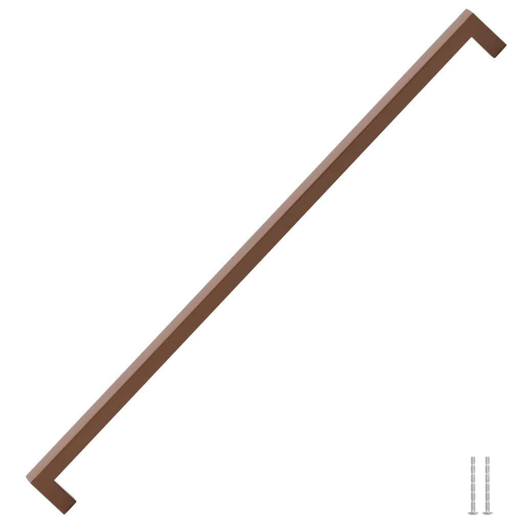 Puxadores para móveis 5 pcs 480 mm aço inoxidável bronze