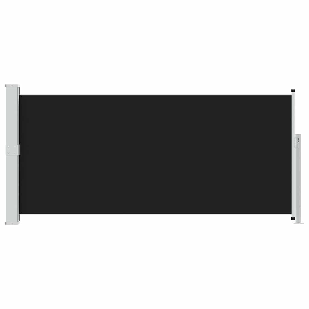 Toldo lateral retrátil 140x300 cm preto