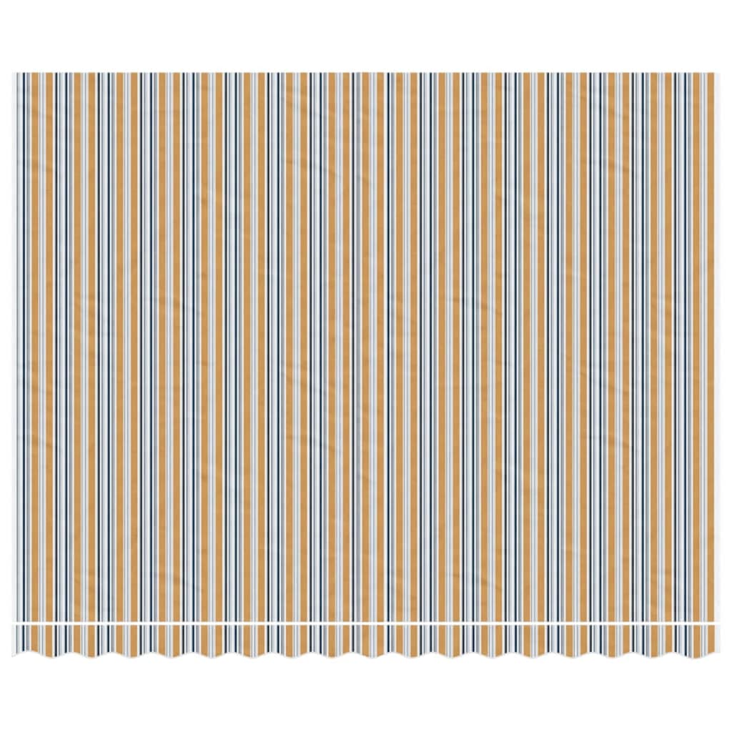 Tecido de substituição para toldo laranja e azul 400x300 cm poliéster