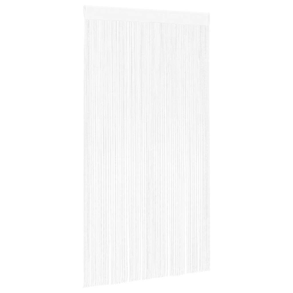 Cortinas de fios 2 pcs 140x250 cm branco