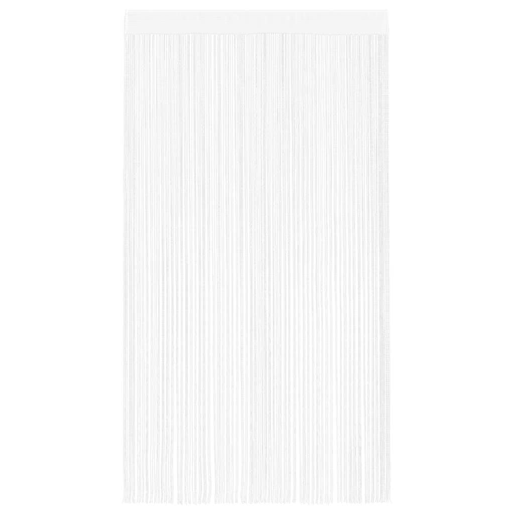Cortinas de fios 2 pcs 140x250 cm branco