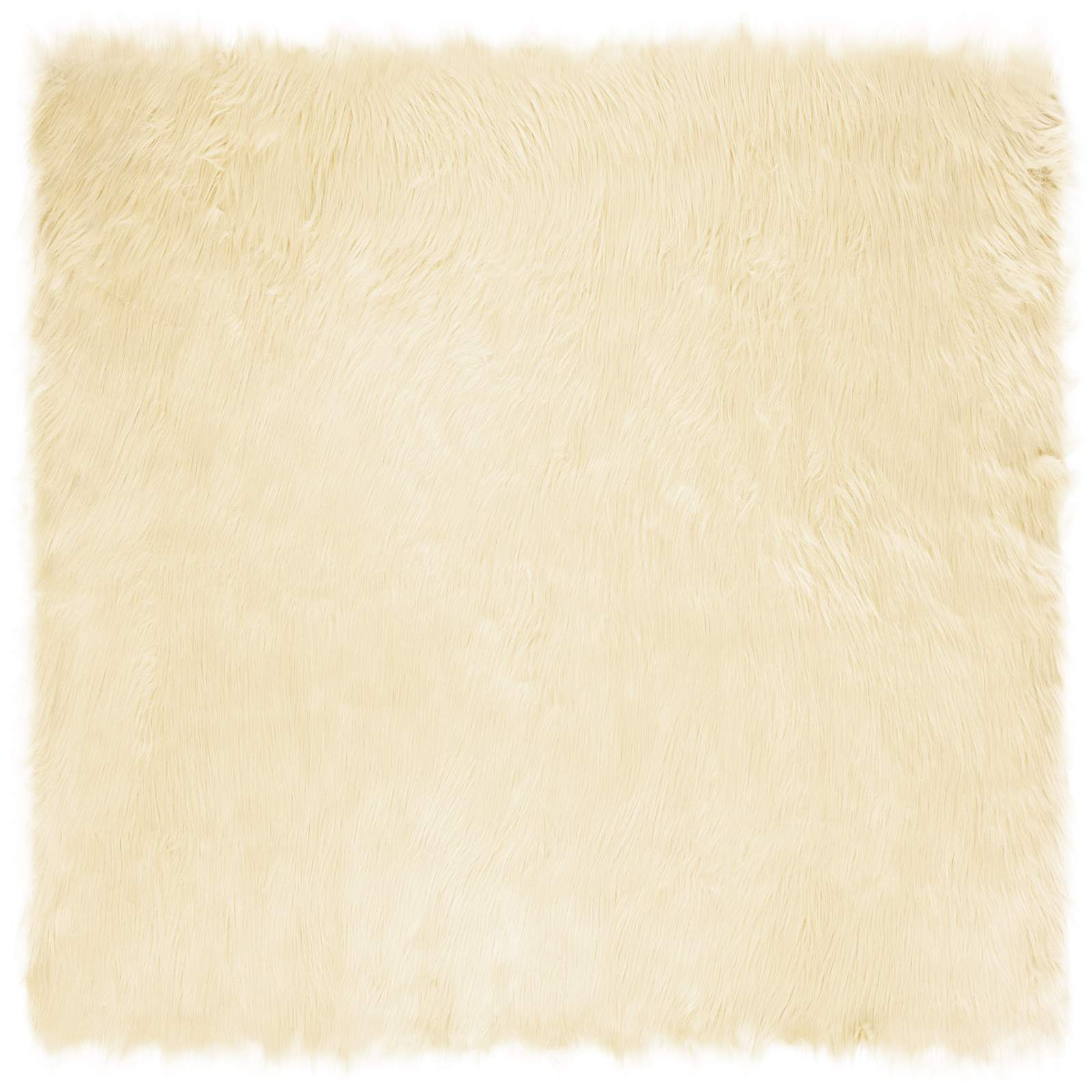 Tapete de de ovelha sintética tafalla creme 240 x 240 cm