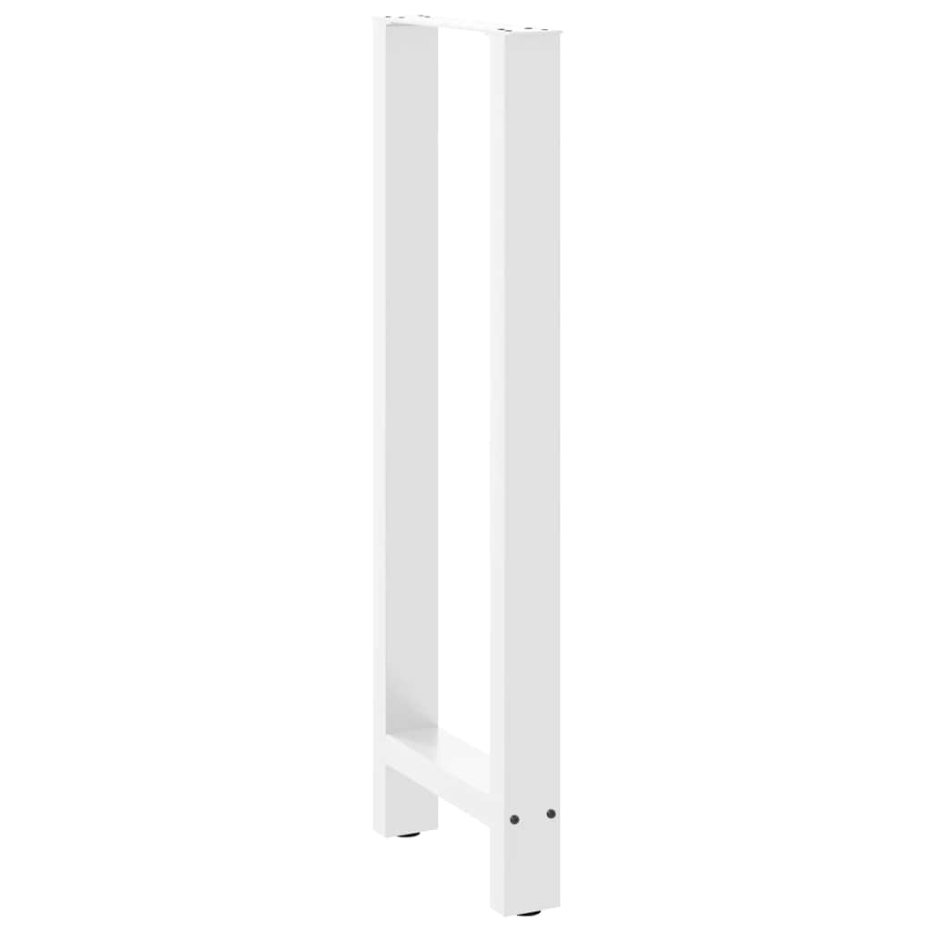 Pés para mesa de bar , brancos, 2 peças, 50x (110-111) cm, aço