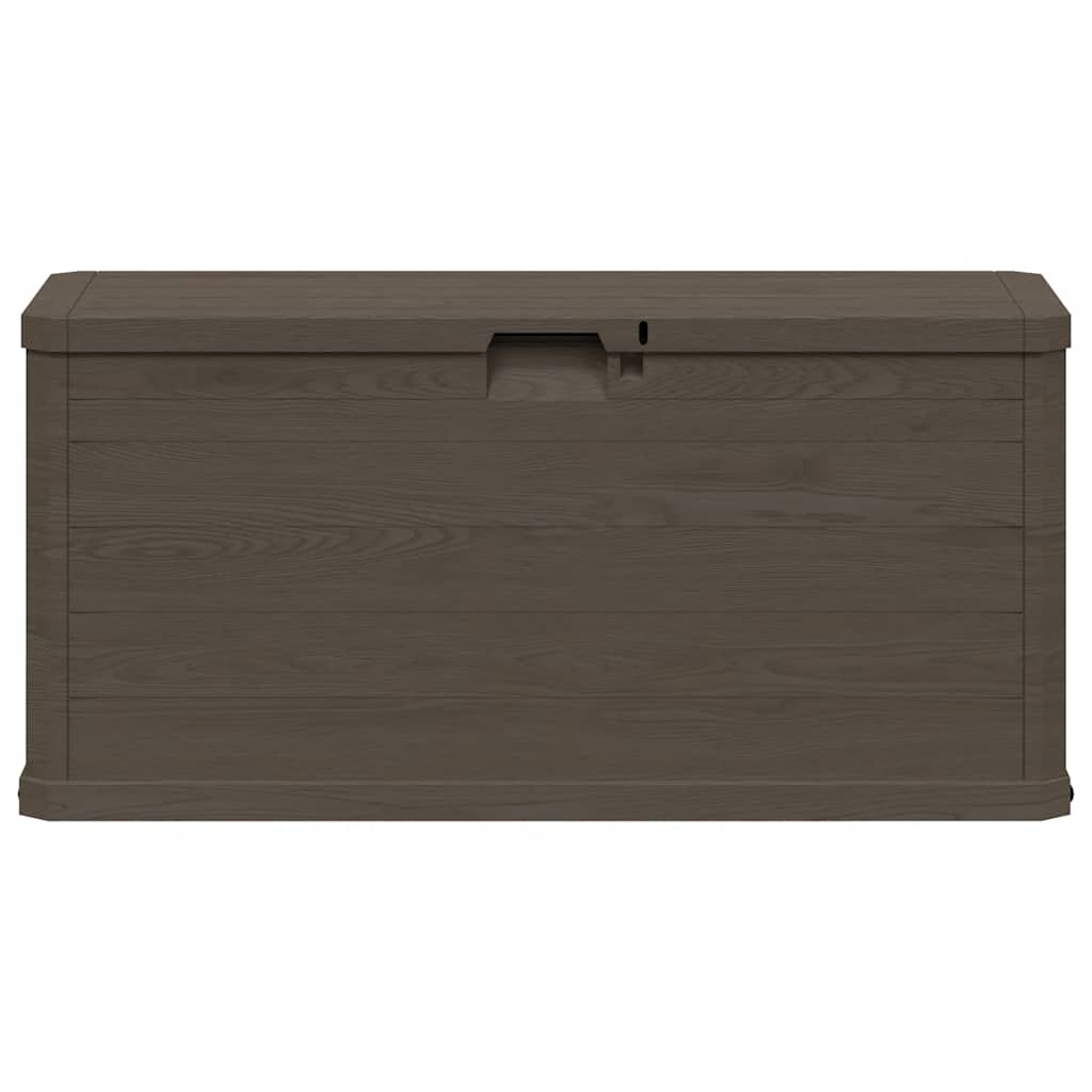 Caixa de arrumação para jardim 280 l castanho