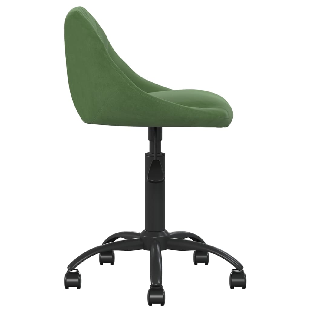 Cadeira de escritório veludo verde-escuro