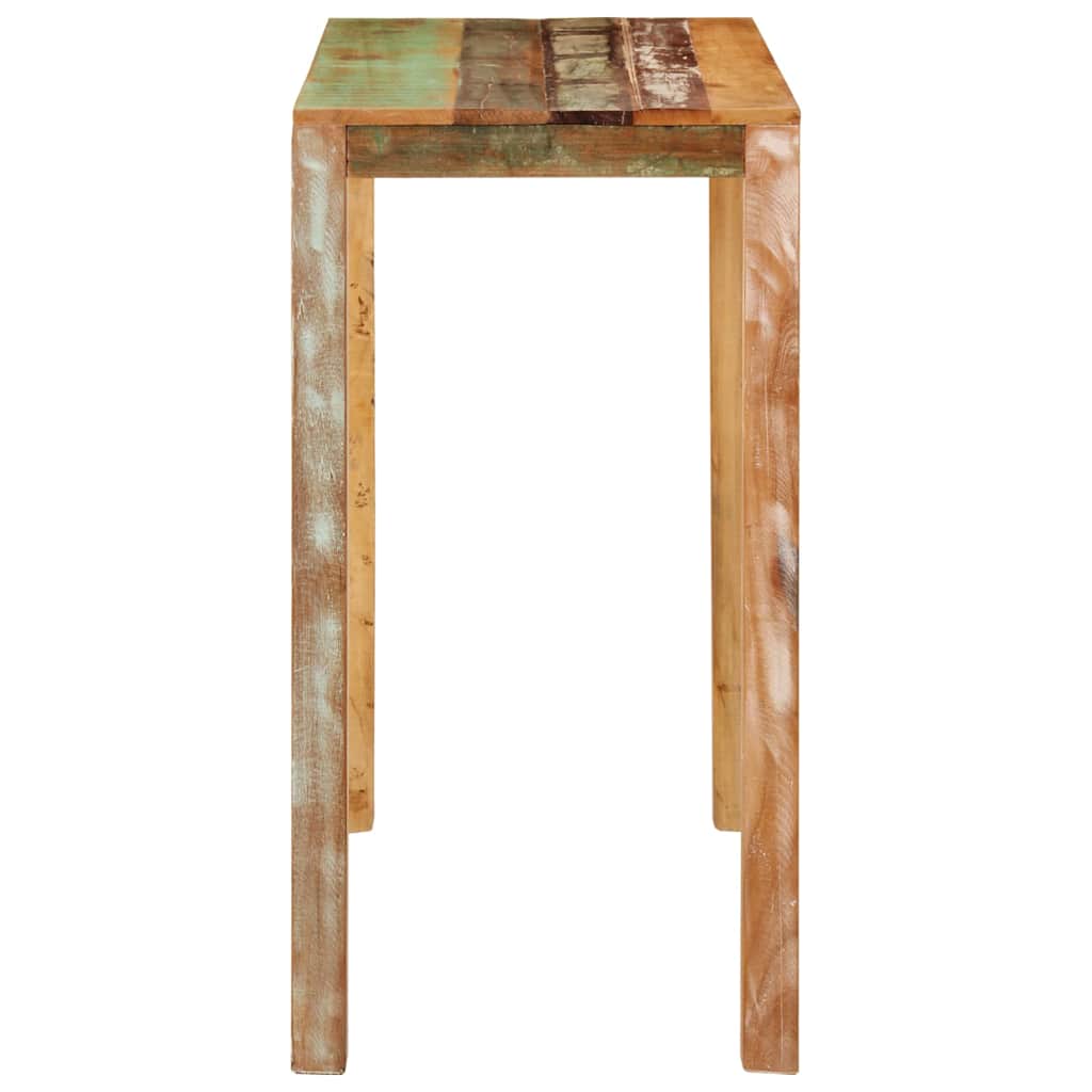 Mesa de bar 112x55x108 cm madeira recuperada maciça