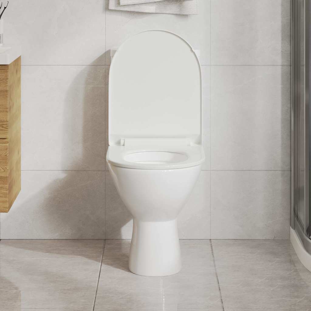 Tampo de sanita fecho suave com design remoção rápida branco